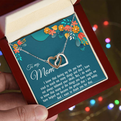 Two Hearts Never-Ending Love Necklace Interlocking Hearts Necklace