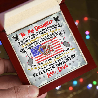 Veteran'S Daughter - Interlocking Heart Necklace Interlocking Hearts Necklace