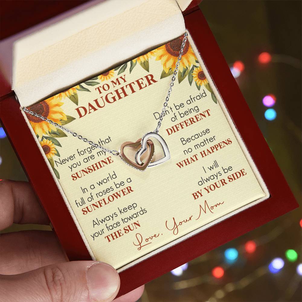 Daughter Interlocking Hearts Necklace