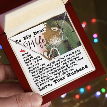 Welder'S Wife - Interlocking Heart Necklace Interlocking Hearts Necklace