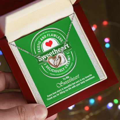 Beer Lover'S Wife Interlocking Hearts Necklace