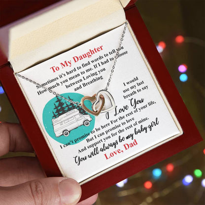 Gift For Daughter - Interlocking Heart Necklace Interlocking Hearts Necklace