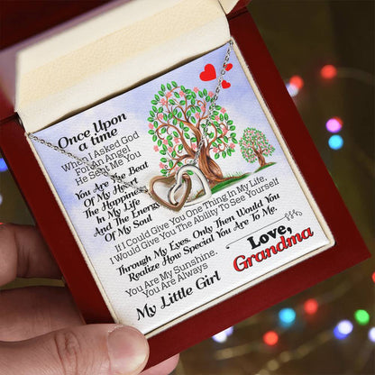 Gift For Granddaughter - Interlocking Heart Necklace Interlocking Hearts Necklace