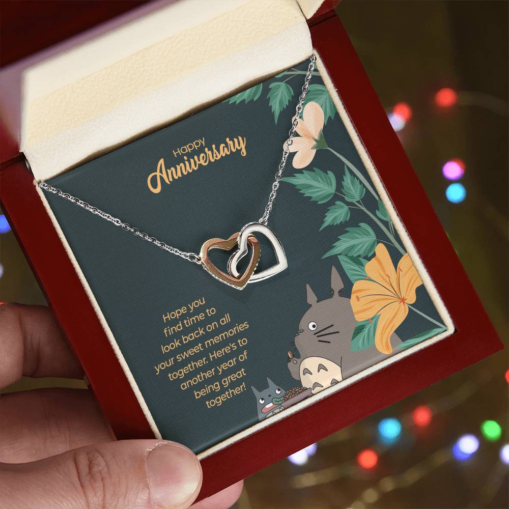 Totoro Anniversary Edition Another Year Of Great Love - Interlocking Hearts Necklace