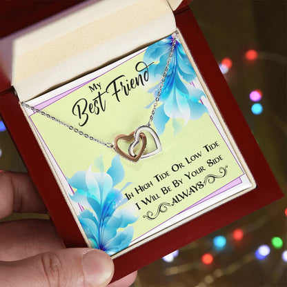 A Gift For Best Friend Interlocking Hearts Necklace