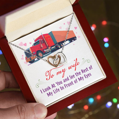 Trucker'S Wife - Interlocking Heart Necklace Interlocking Hearts Necklace