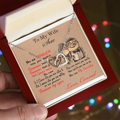 Double Heart Necklace Perfect Gifts For Your Love One'S Interlocking Hearts Necklace