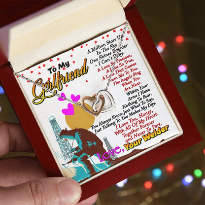 Welder'S Girlfriend - Interlocking Heart Necklace Interlocking Hearts Necklace