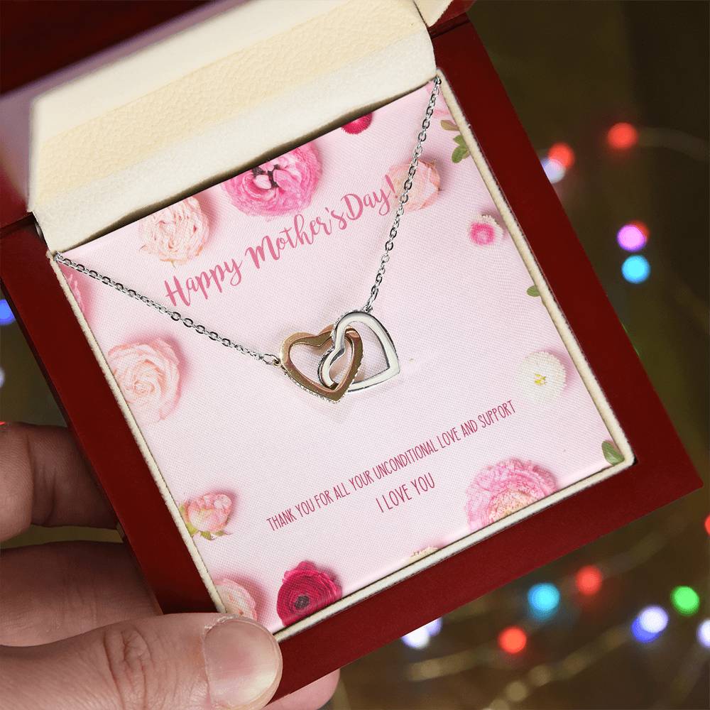 Best Mother'S Day Gift Ever! Interlocking Hearts Necklace For Mom