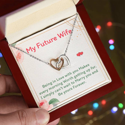 Future Wife - Interlocking Heart Necklace Interlocking Hearts Necklace