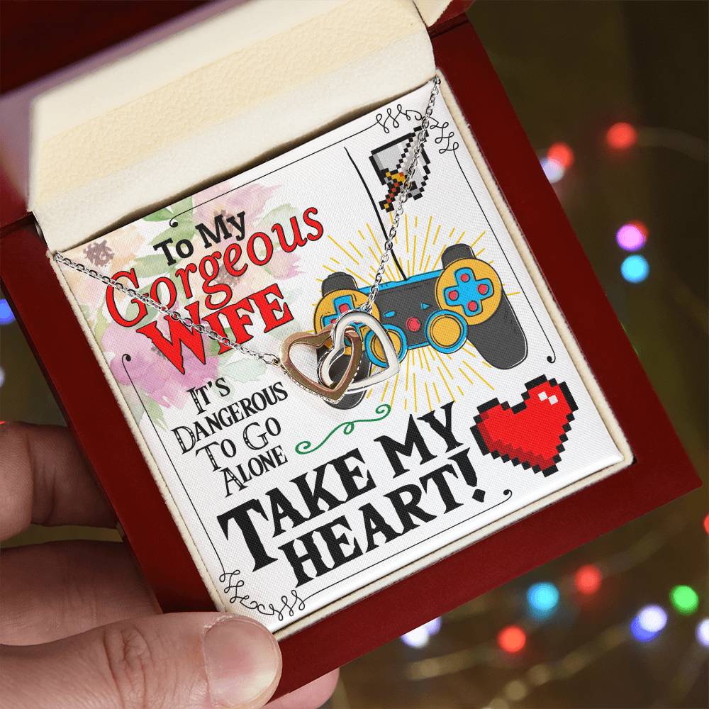 Gamer'S Wife - Interlocking Heart Necklace Interlocking Hearts Necklace