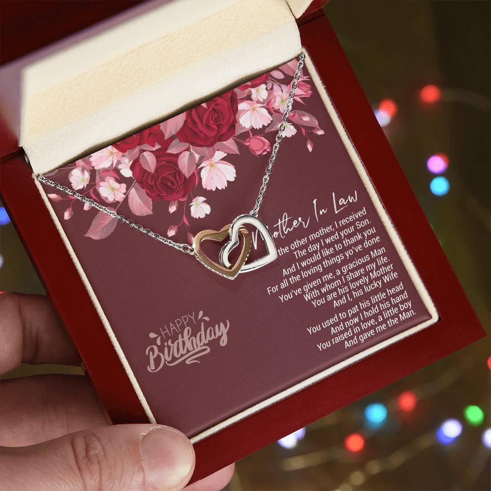Birthday Gift For Mother In Law 2021 Birthday Celebration Ideas For Mother-In-Law Gift For Mother-In-Law Usa Gifts For Mother-In-Law Birthday Mother In Law Gifts Uk Interlocking Hearts Necklace