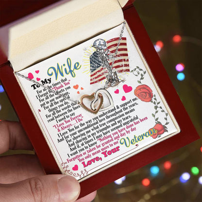 Veteran'S Wife - Interlocking Heart Necklace Interlocking Hearts Necklace