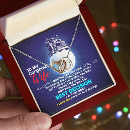 Trucker'S Wife - Interlocking Heart Necklace Interlocking Hearts Necklace