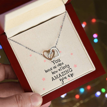 You Have No Idea Soul Sister Interlocking Heart Necklace Best Friend Gift Bff Gift Interlocking Hearts Necklace