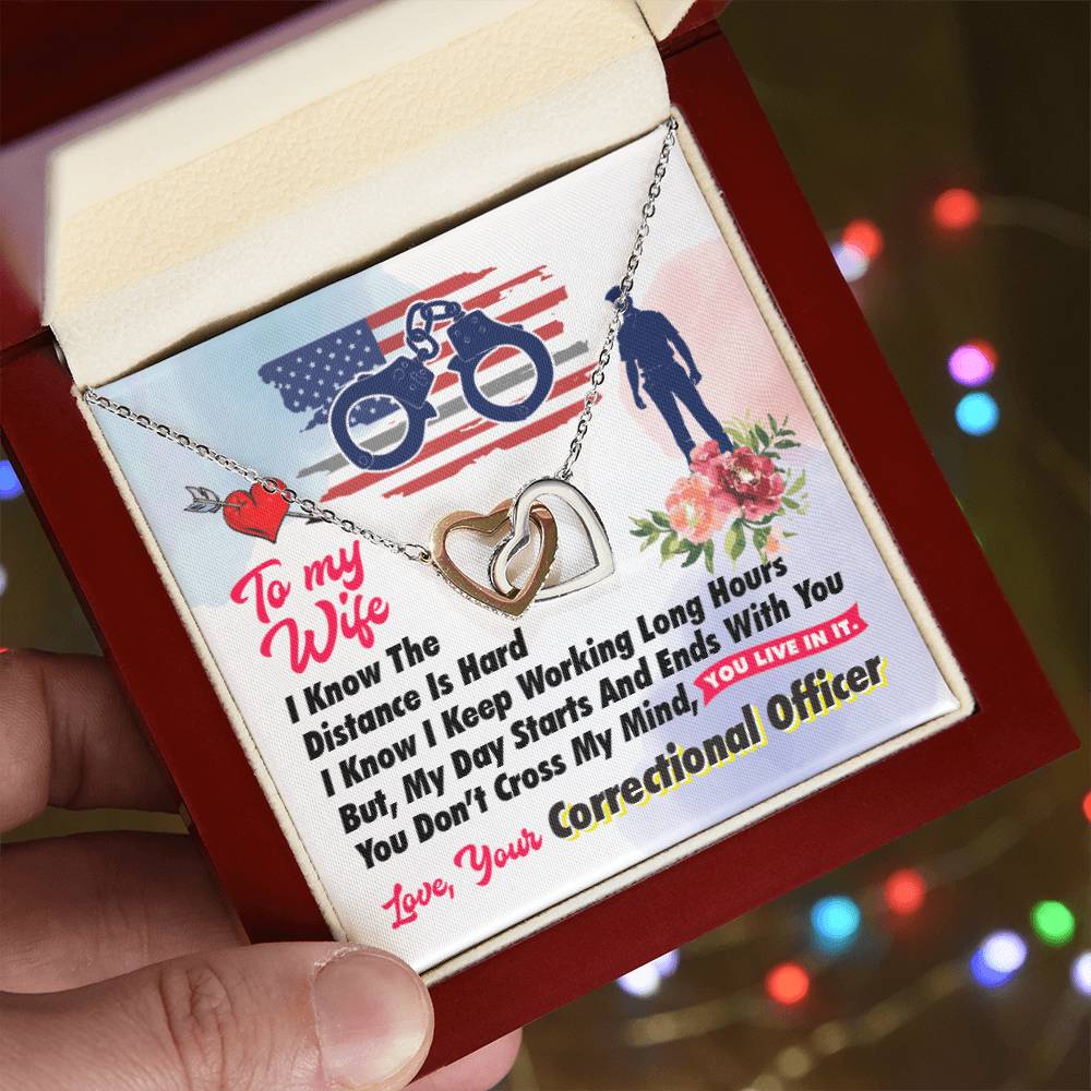 Correctional Officer'S Wife - Interlocking Heart Necklace Interlocking Hearts Necklace