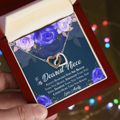 Beautiful Gift For Niece From Aunty Interlocking Hearts Necklace