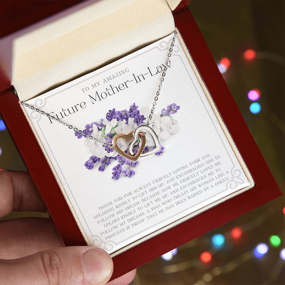Future Mother In Law Gift Mom In Law Jewelry Mother'S Day Gift For Mother-In-Law Gift For Mother In Law Mother-In-Law Necklace Interlocking Hearts Necklace