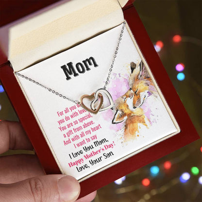 Gift For Mom - Mom You Are So Special Interlocking Hearts Necklace