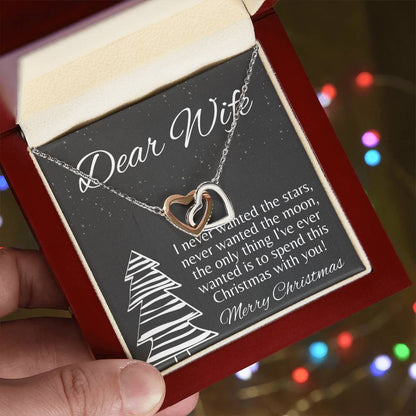 Wife Christmas Gift Christmas Gift For Wife Gift For Wife Birthday Wife Birthday Gift Wife Gift From Husband Wife Necklace Gift Interlocking Hearts Necklace