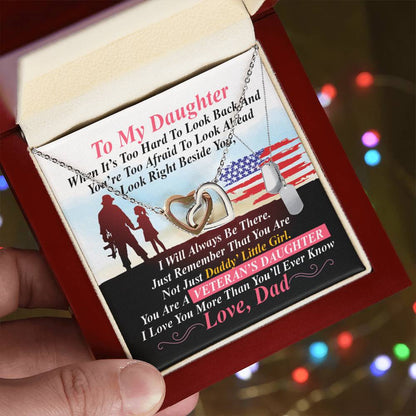 Veteran'S Daughter - Interlocking Heart Necklace Interlocking Hearts Necklace