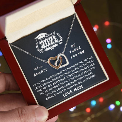 Believe In Deep Interlocking Hearts Necklace