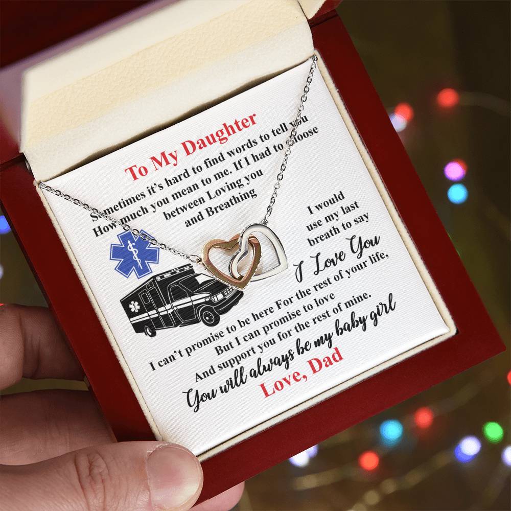 Gift For Daughter - Interlocking Heart Necklace Interlocking Hearts Necklace