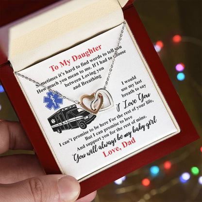 Gift For Daughter - Interlocking Heart Necklace Interlocking Hearts Necklace