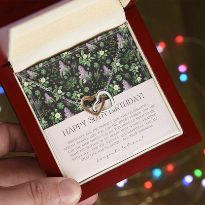 30Th Birthday Gifts For Women Necklace For Her 3 Decade Jewelry 30 Years Old 30Th Birthday Gift Necklace Jewelry Gift For Her Interlocking Hearts Necklace