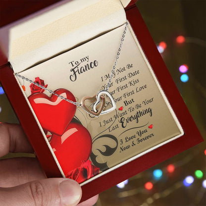 All Yours Necklace For Fiance Interlocking Hearts Necklace