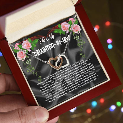 Daughter-In-Law Interlocking Hearts Necklace