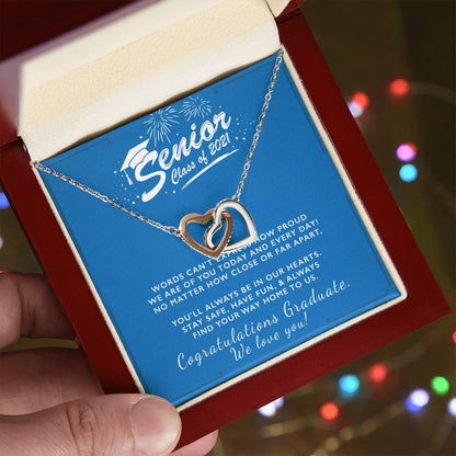 Forever Heart Senior Interlocking Hearts Necklace