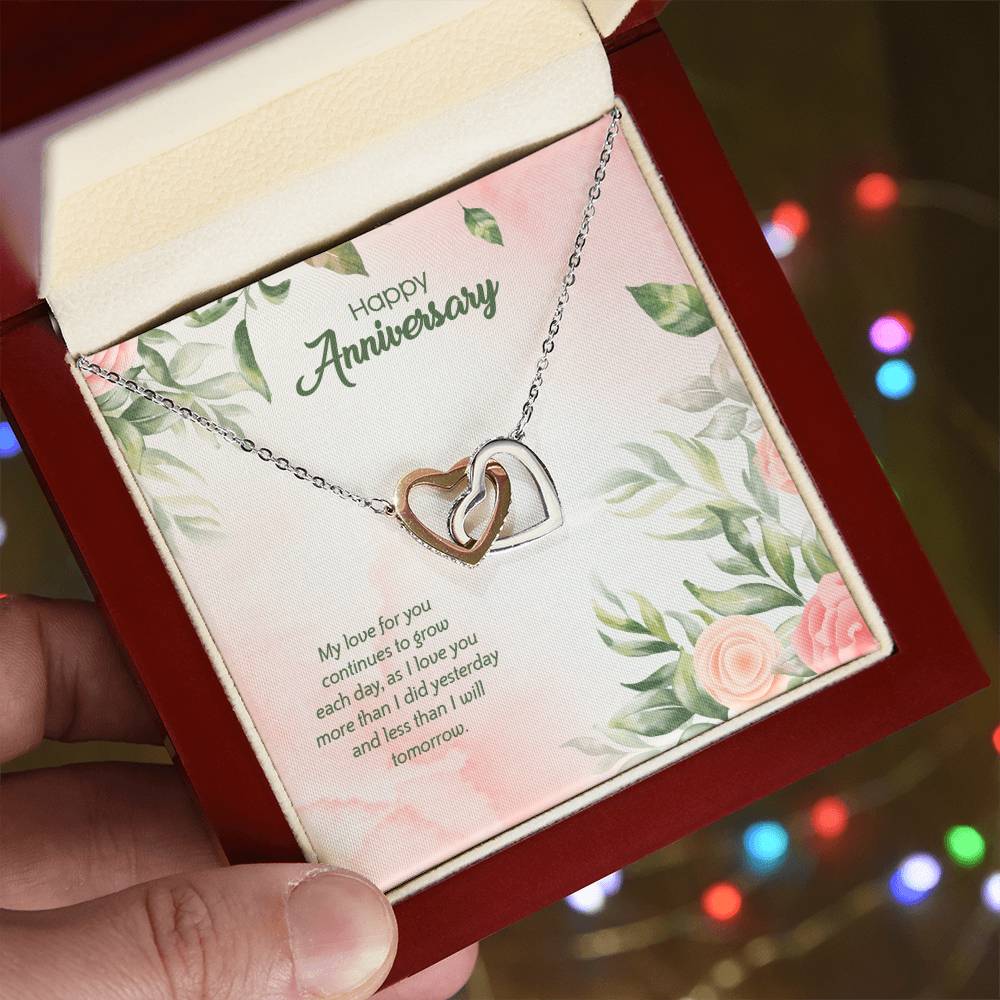 Anniversary Edition Love Grows Everyday - Interlocking Hearts Necklace
