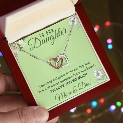 Daughter Interlocking Hearts Necklace