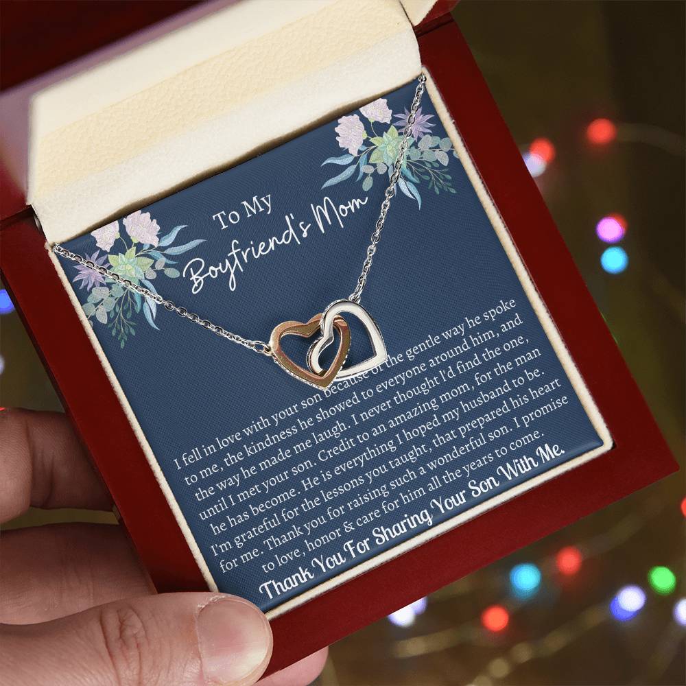 Gift For Boyfriend'S Mom Interlocking Interlocking Hearts Necklace