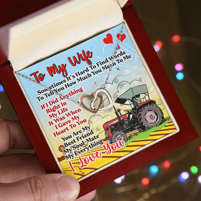 Farmer'S Wife - Interlocking Heart Necklace Interlocking Hearts Necklace