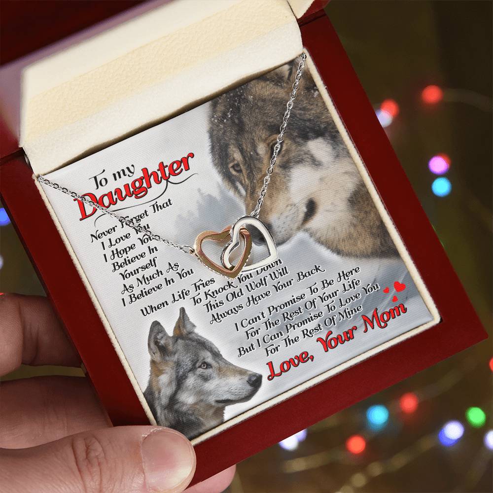 Gift For Daughter - Interlocking Heart Necklace Interlocking Hearts Necklace