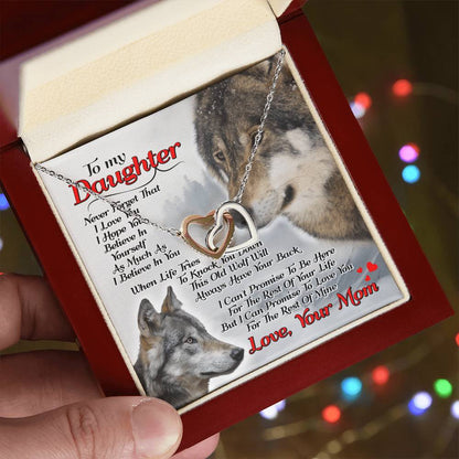 Gift For Daughter - Interlocking Heart Necklace Interlocking Hearts Necklace