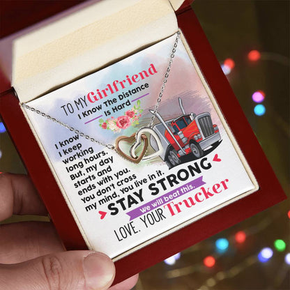 Gift For Girlfriend- Interlocking Heart Necklace Interlocking Hearts Necklace