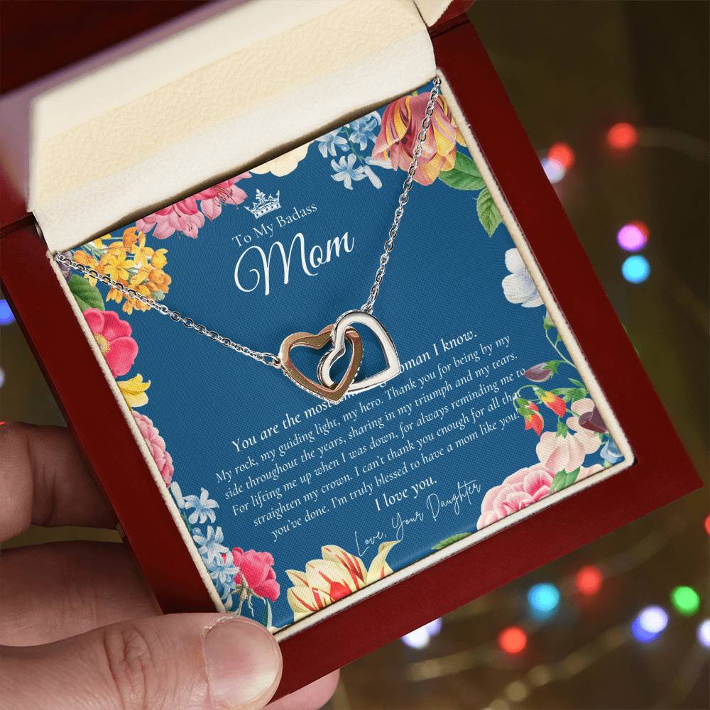 Daughter Gift To My Daughter Necklace From Mom To My Daughter Necklace Gift For Daughter From Mom Daughter’S Birthday Gift Interlocking Hearts Necklace