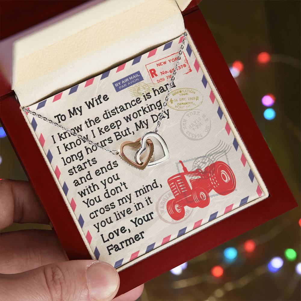 Farmer'S Wife - Interlocking Heart Necklace Interlocking Hearts Necklace