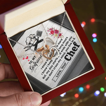 Chef'S Girlfriend-Interlocking Heart Necklace Interlocking Hearts Necklace