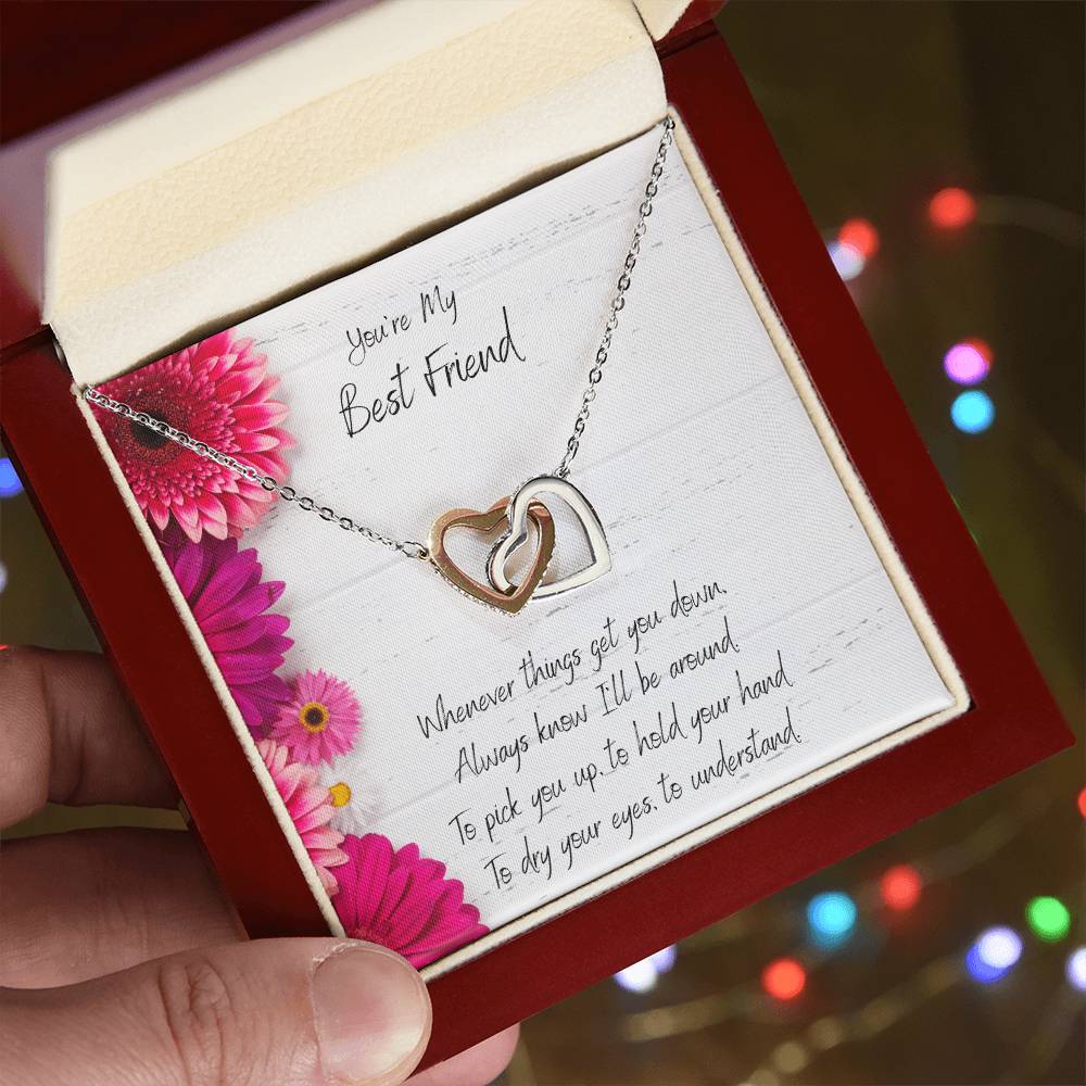 You'Re My Best Friend Interlocked Hearts Necklace Interlocking Hearts Necklace