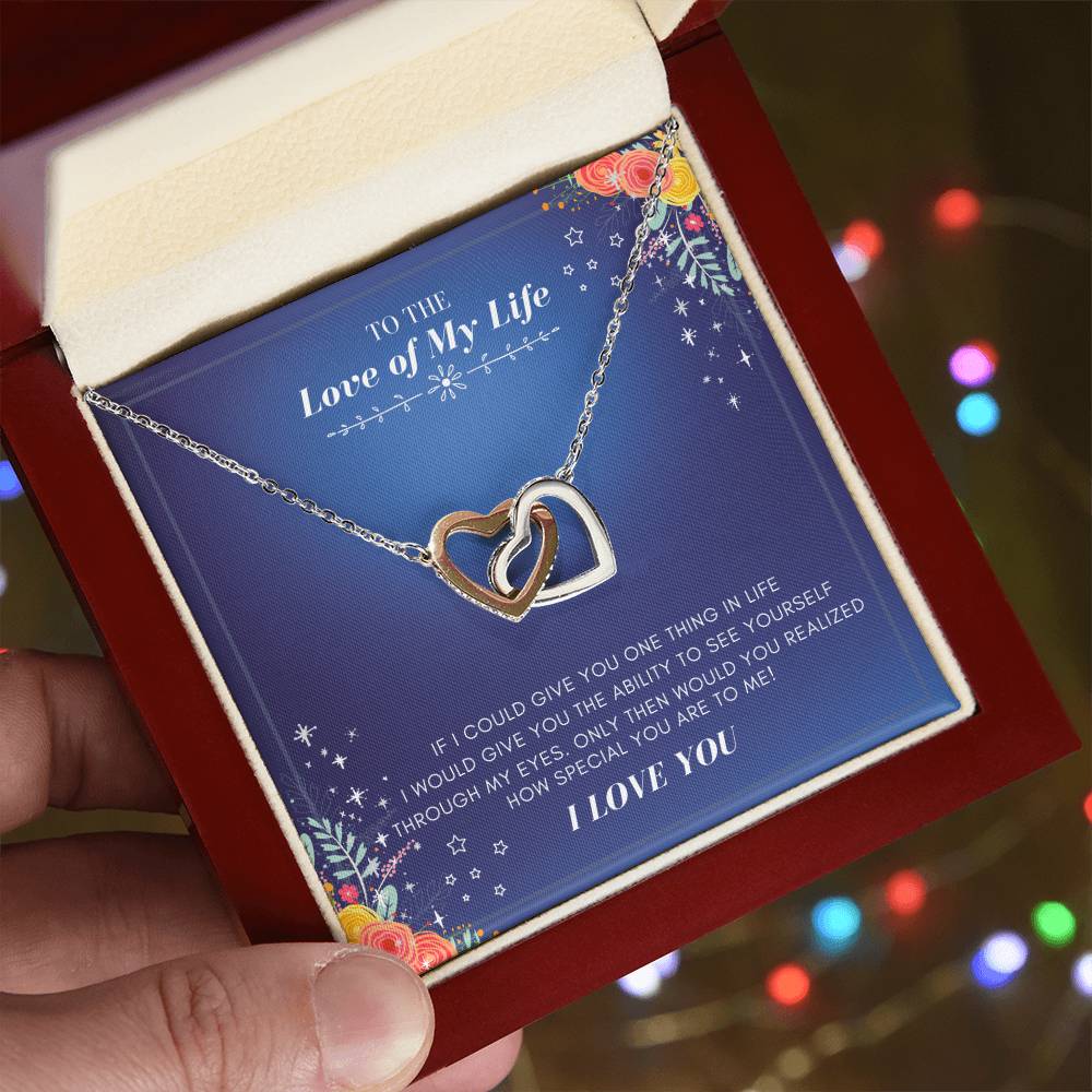 You And Me Forever Interlocking Hearts Necklace