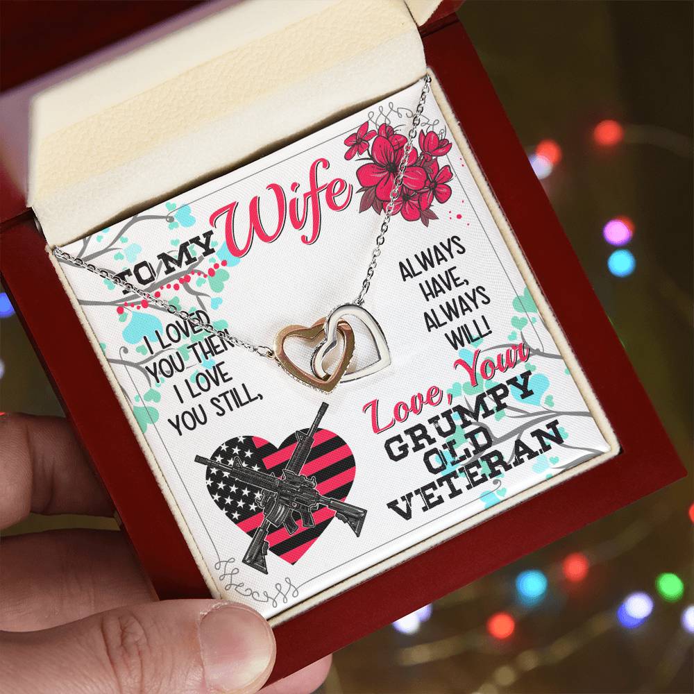 Veteran'S Wife - Interlocking Heart Necklace Interlocking Hearts Necklace