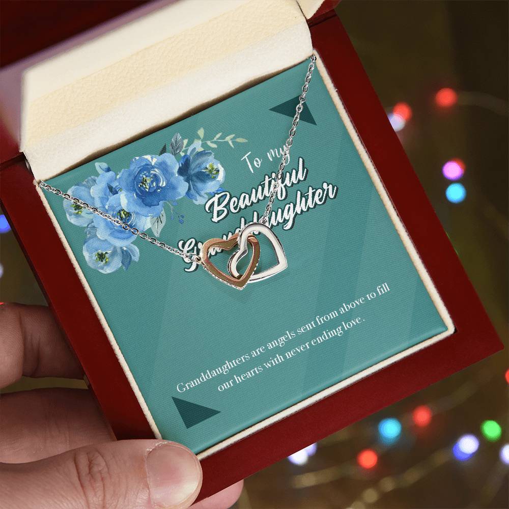 Beautiful Goddaughter Interlocking Hearts Necklace