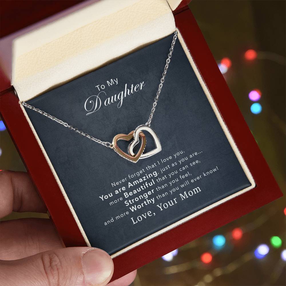 Collection Daughter - You'Re Amazing Interlocking Hearts Necklace