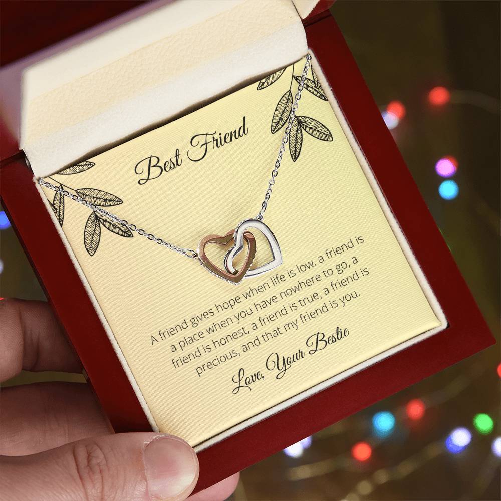 Best Friend - Interlocking Hearts Necklace
