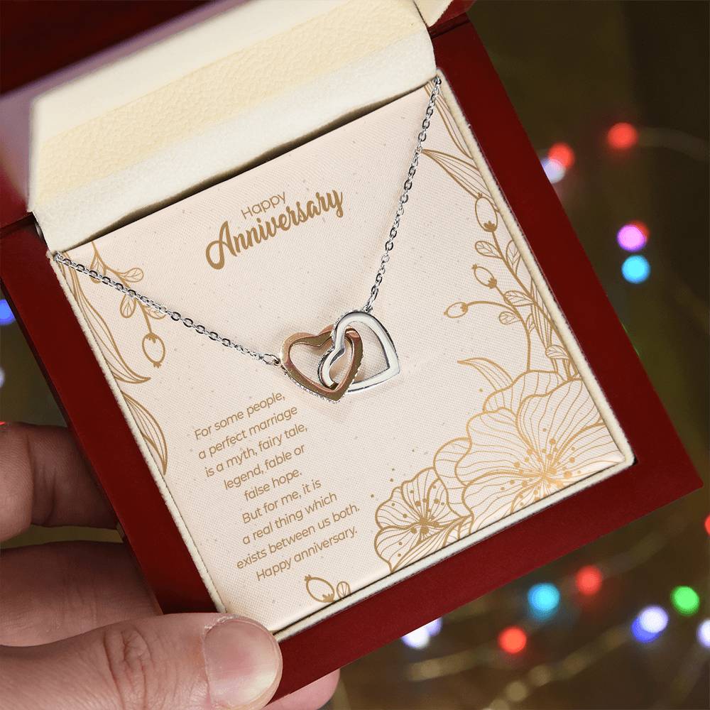 Anniversary Edition A Perfect Marriage - Interlocking Hearts Necklace