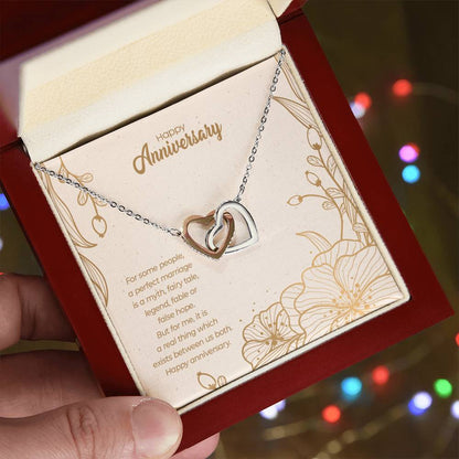 Anniversary Edition A Perfect Marriage - Interlocking Hearts Necklace